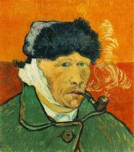 Haga click para ver la imagen ampliada 1889 autoportrait a l'oreille bandee et a la pipe.jpg